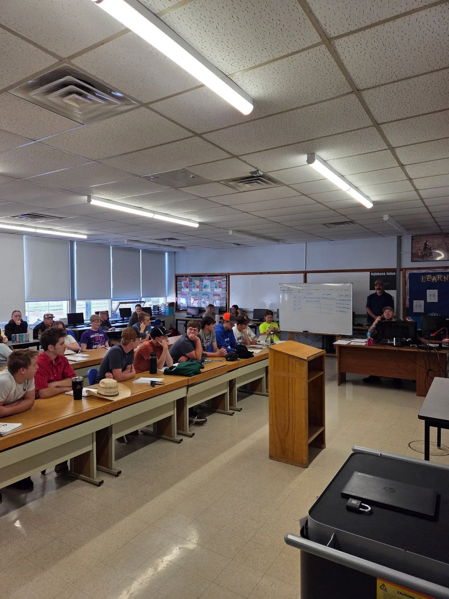Sheriff Fisher Speaks at Drivers Ed
