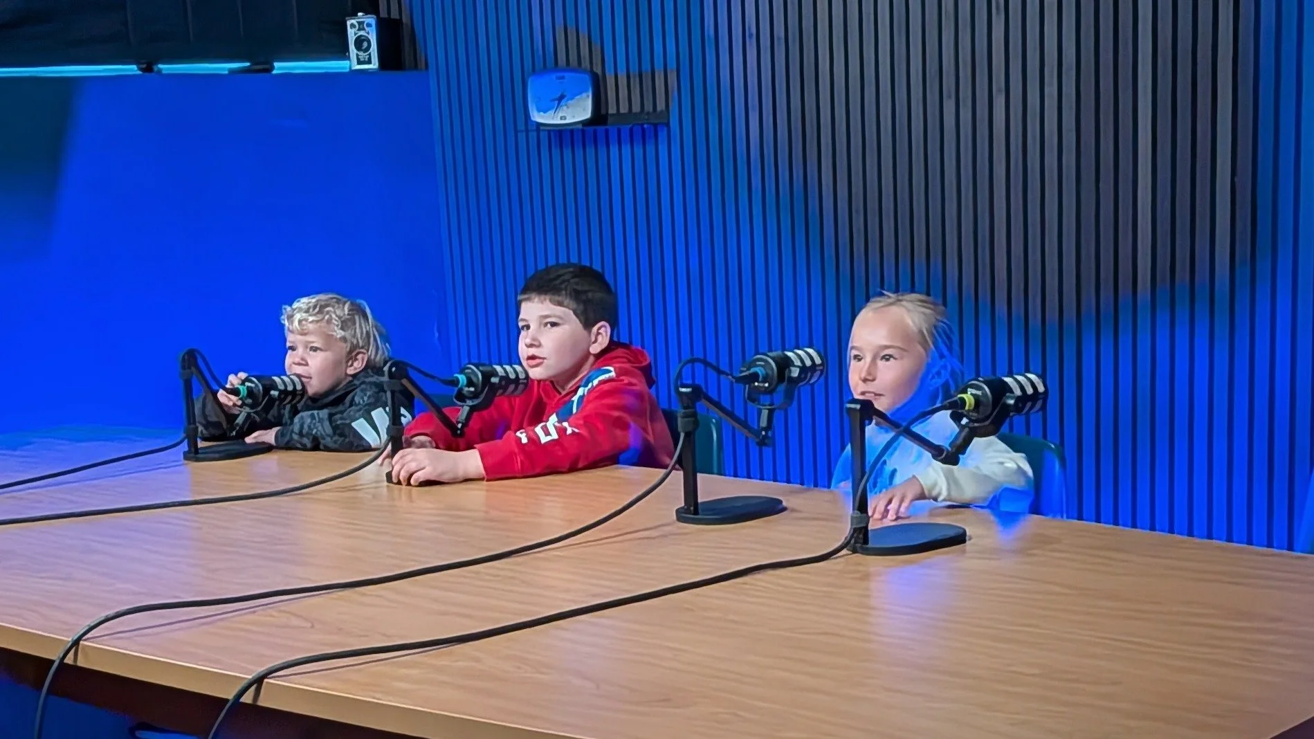 First Graders Get a Look Inside the Multimedia Studio&nbsp;
