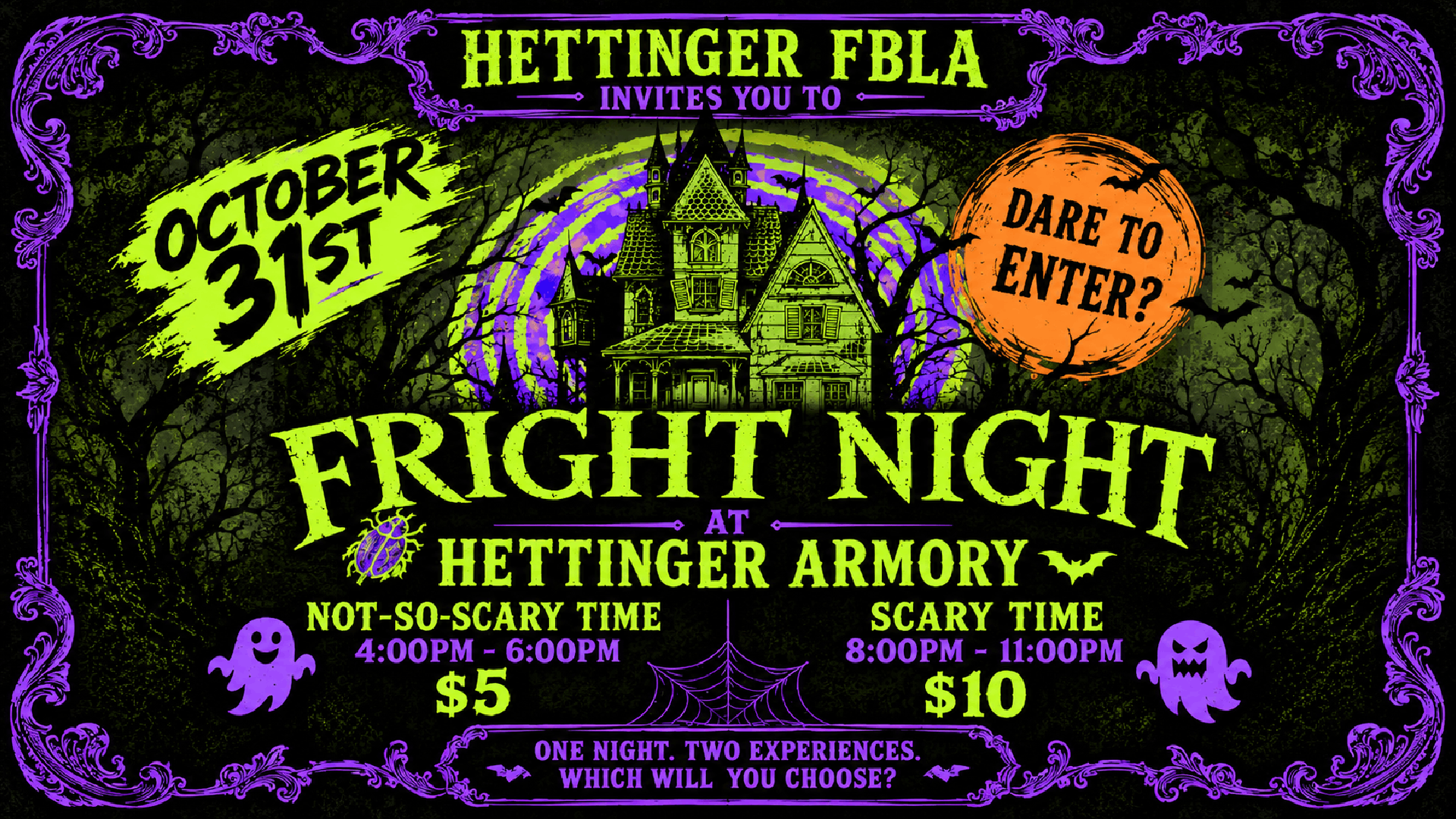 FBLA Presents Fright Night on Oct 31st