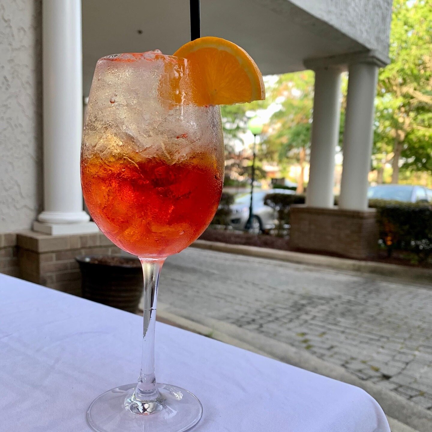 Afternoons call for an aperitif! In true Italian fashion, enjoy a refreshing drink before your dinner.⠀
.⠀
.⠀
.⠀
 #ilpalionc #thesienahotel #visitchapelhill #visitnc #italian #italiancooking #italianfood #nceats #chapelhill #cheflife #localfood #trif