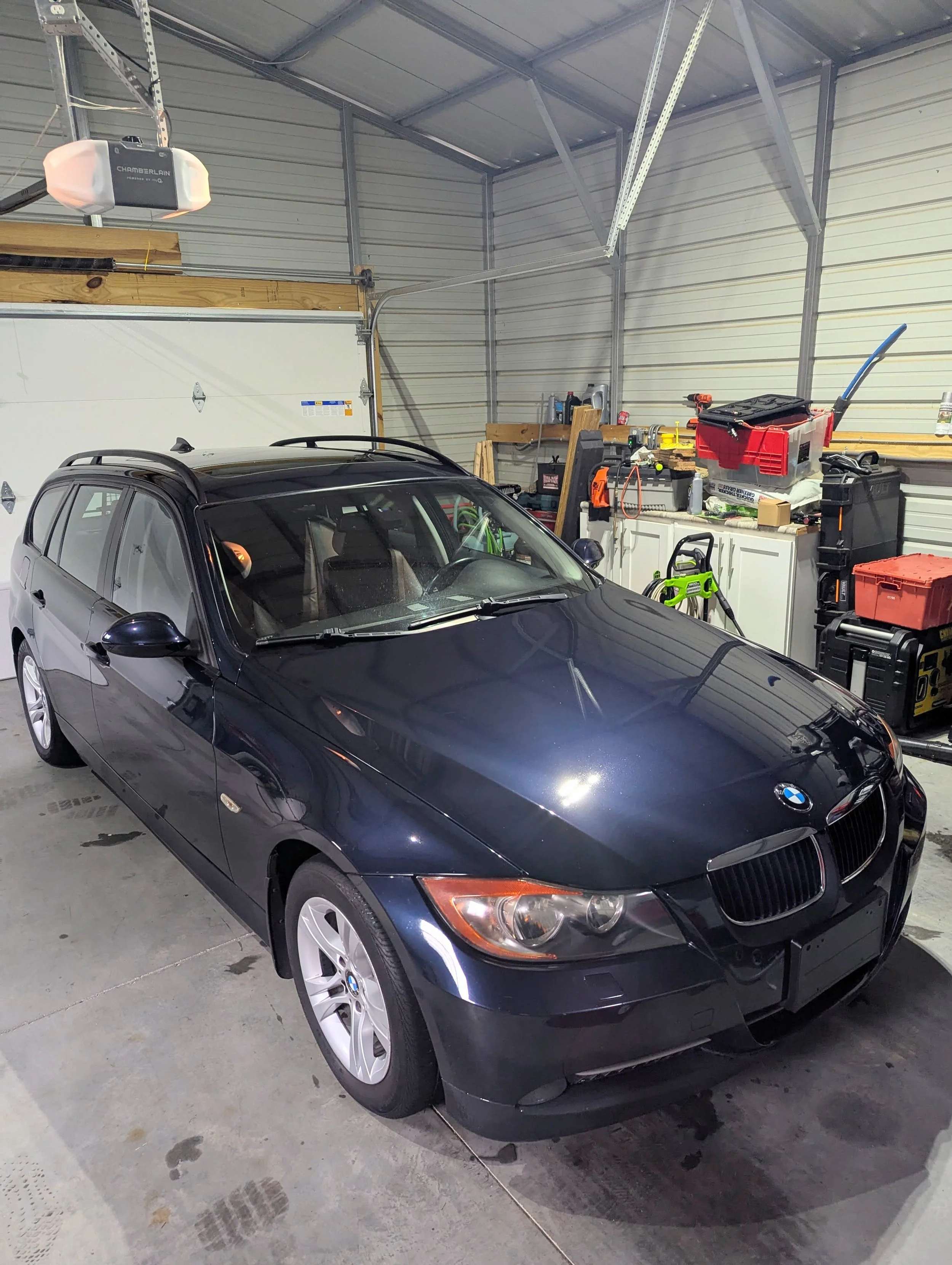 BMW 328 paint corrected and ceramic coated