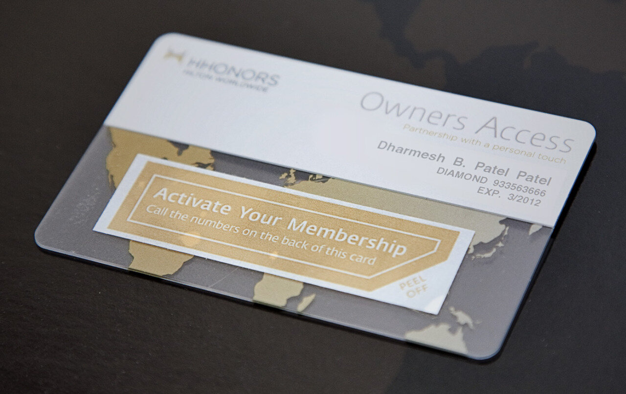 Hilton Honors Owners Access Membership Card Perry Littrell Creative Director Portfolio.jpg