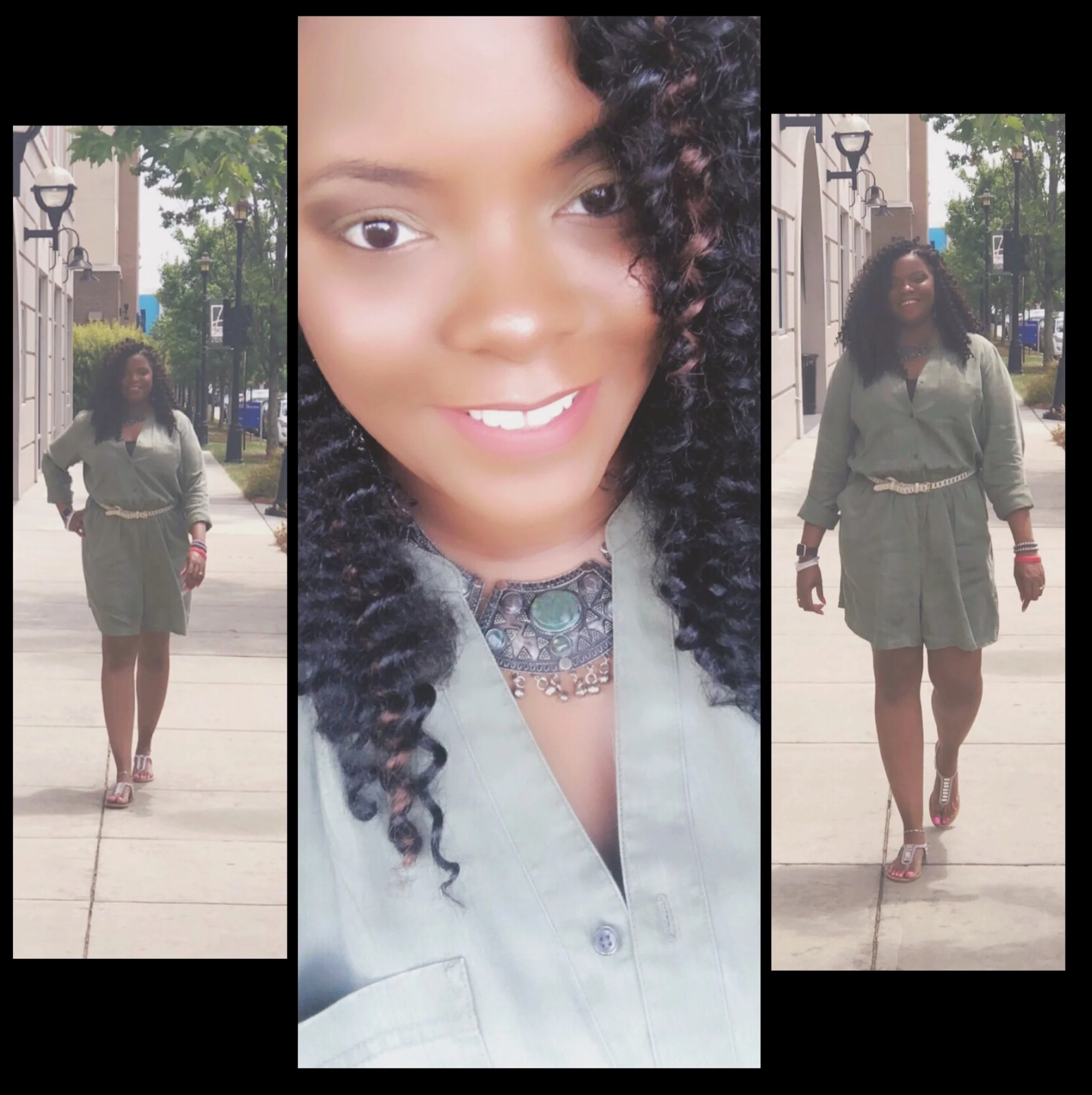 Olive and Rompers and Metals...OH MY!!