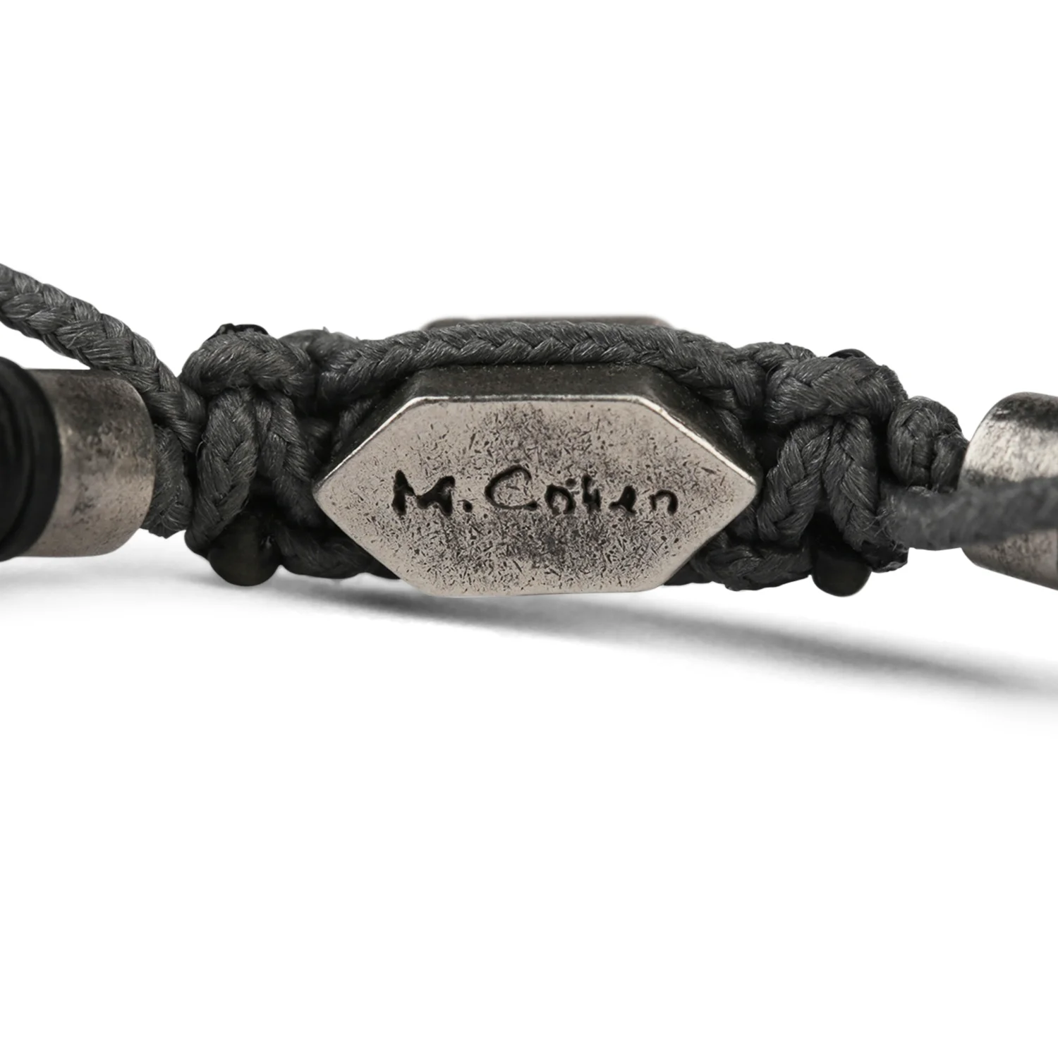 Sterling Silver Thunderbird Mini-Bead Bracelet_black_detail_1.jpg