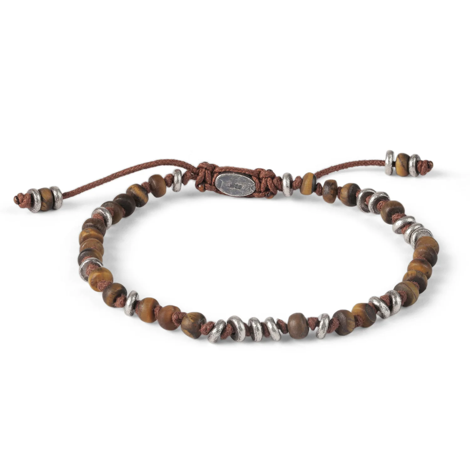 Templar jointed mini gem bracelet with sterling_tiger eye.jpg
