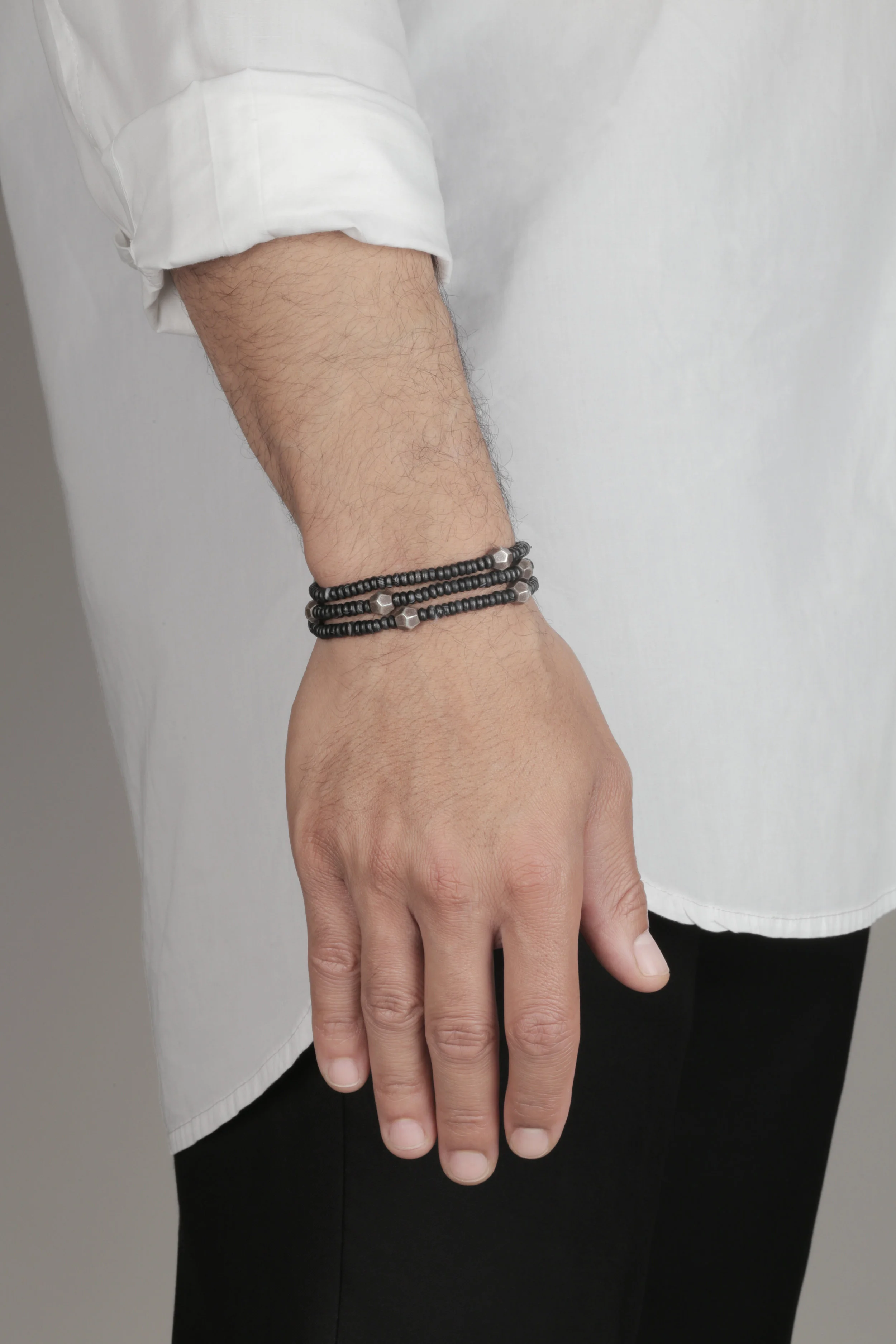 The Citadel Bracelet_balck & white agate.jpg