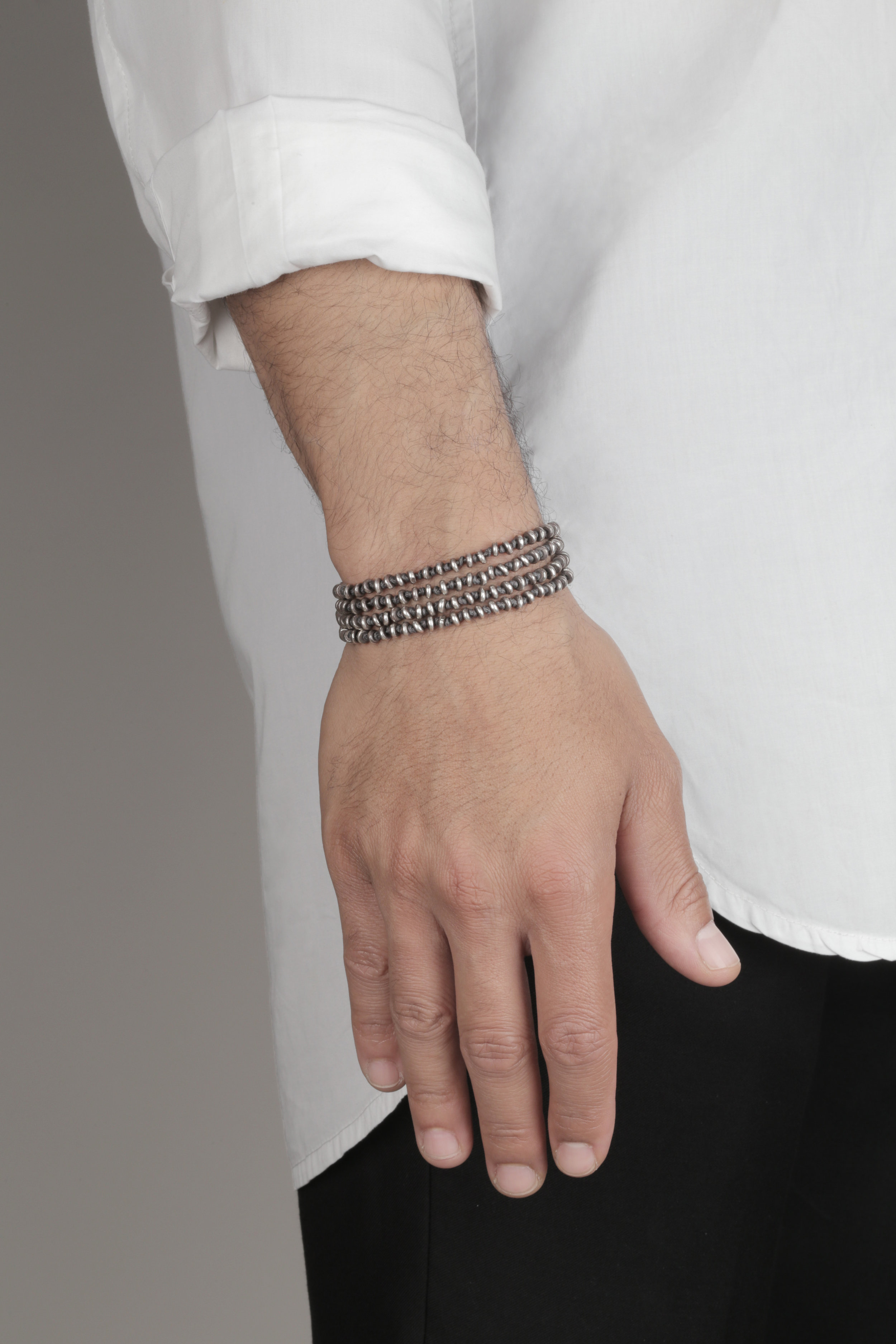 grey knotted cord and sterling chainmail .jpg