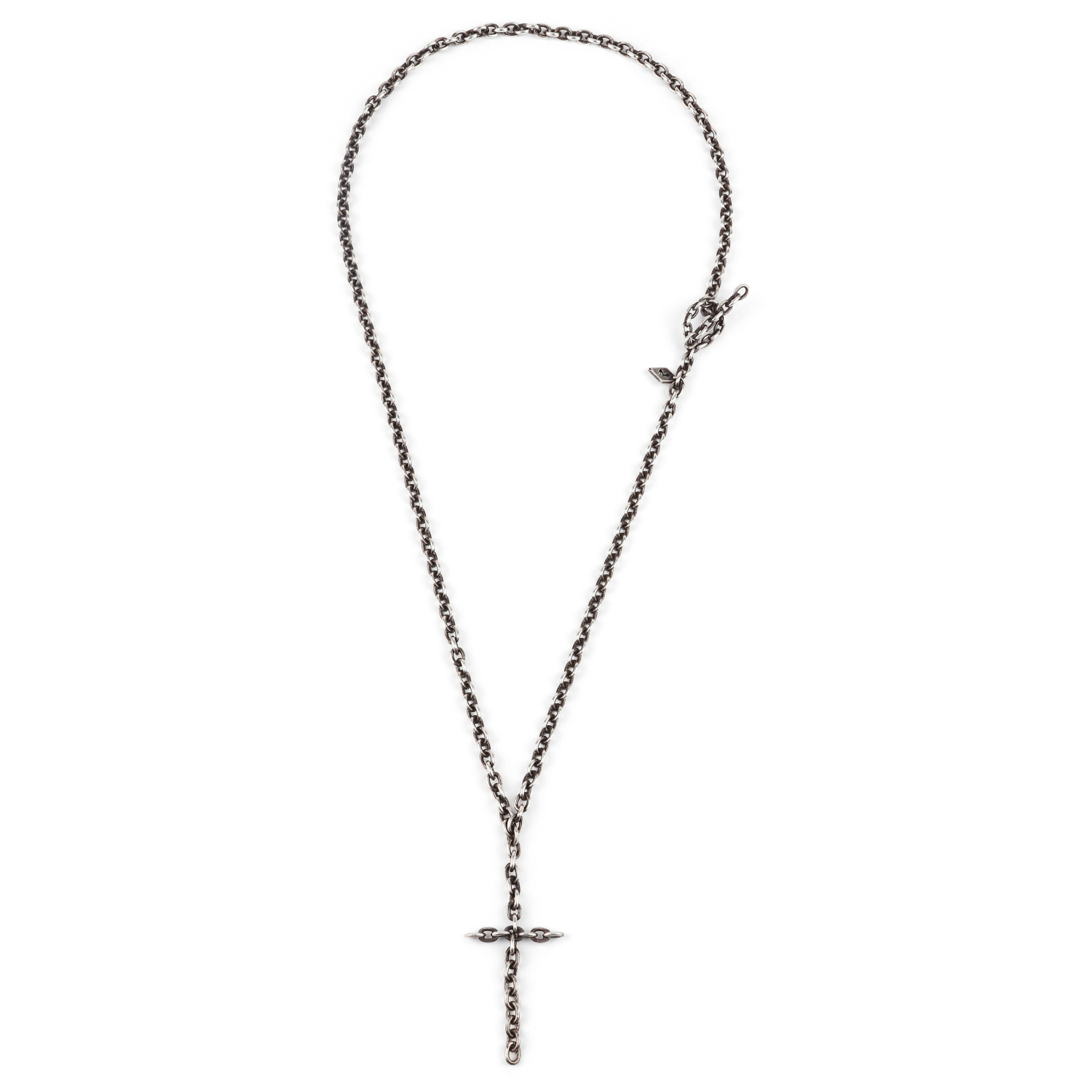 Small Link Chain Cross Necklace M Cohen Small Link Chain Cross Necklace M Cohen