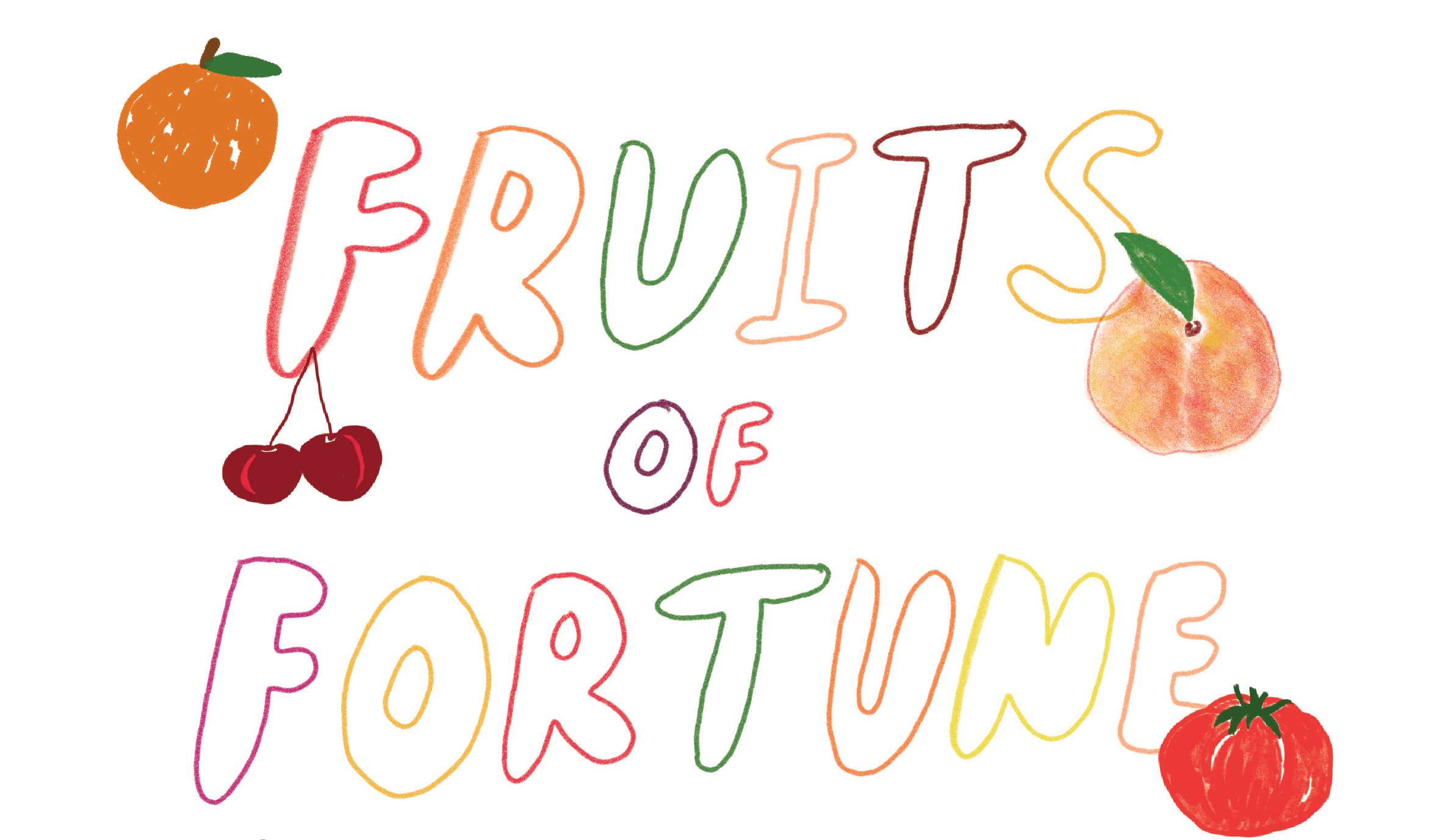 Fruits of Fortune, 2025: Print and sticker sets, with fortunes dispensed randomly via gatcha matchine.