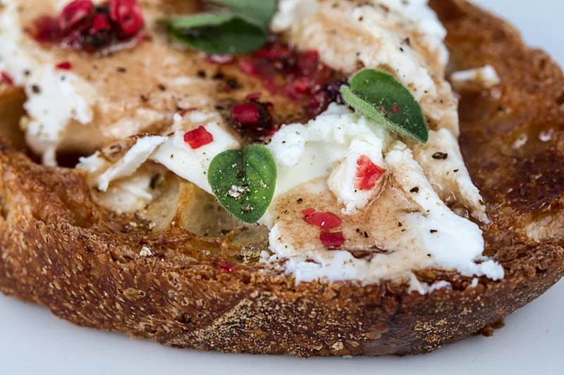 Pink Peppercorn Crostini