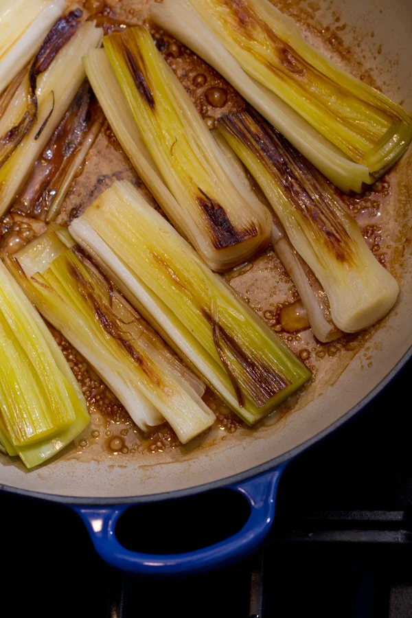Braised Leeks w/Balsamic