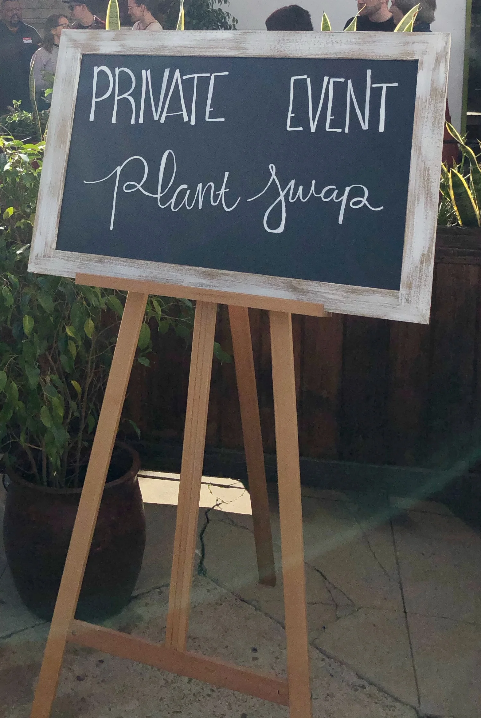 North Park Nursery (@northparknursery) is experienced at holding events. When we arrived, they had this sign ready to go.