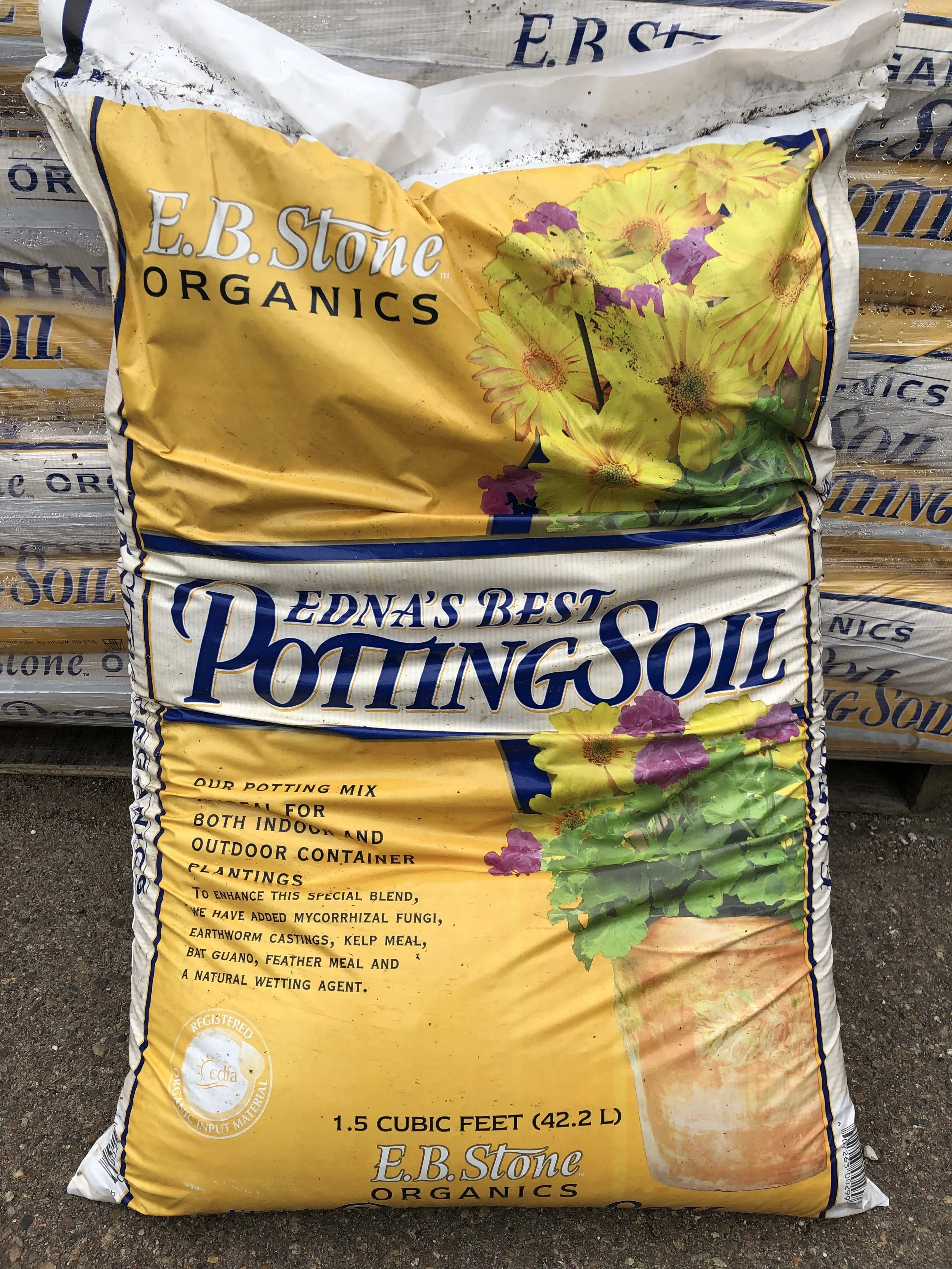 Here’s my go-to potting soil. It contains: Aged Fir Bark, Sphagnum Peat Moss, Aged Redwood, Volcanic Pumice, Earthworm Castings, Washed Sand, Kelp Meal, Bat Guano, Feather Meal, Gypsum and Mycorrhizae. Oyster Shell Lime and Dolomite Lime are added as pH adjusters