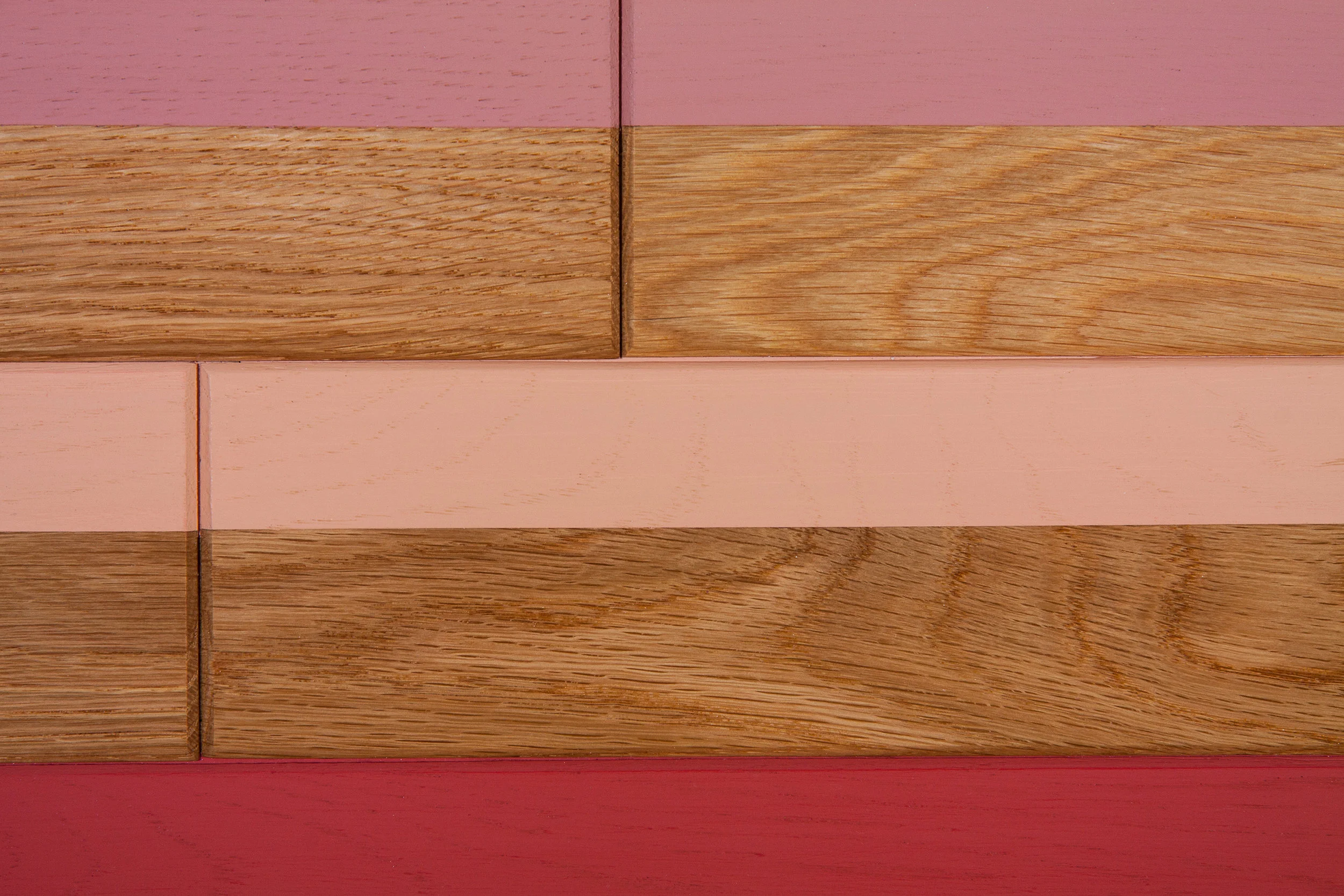   Work Pace I - VII  handmade flooring: oak, acrylic 84" x 24" x 1" 2013 