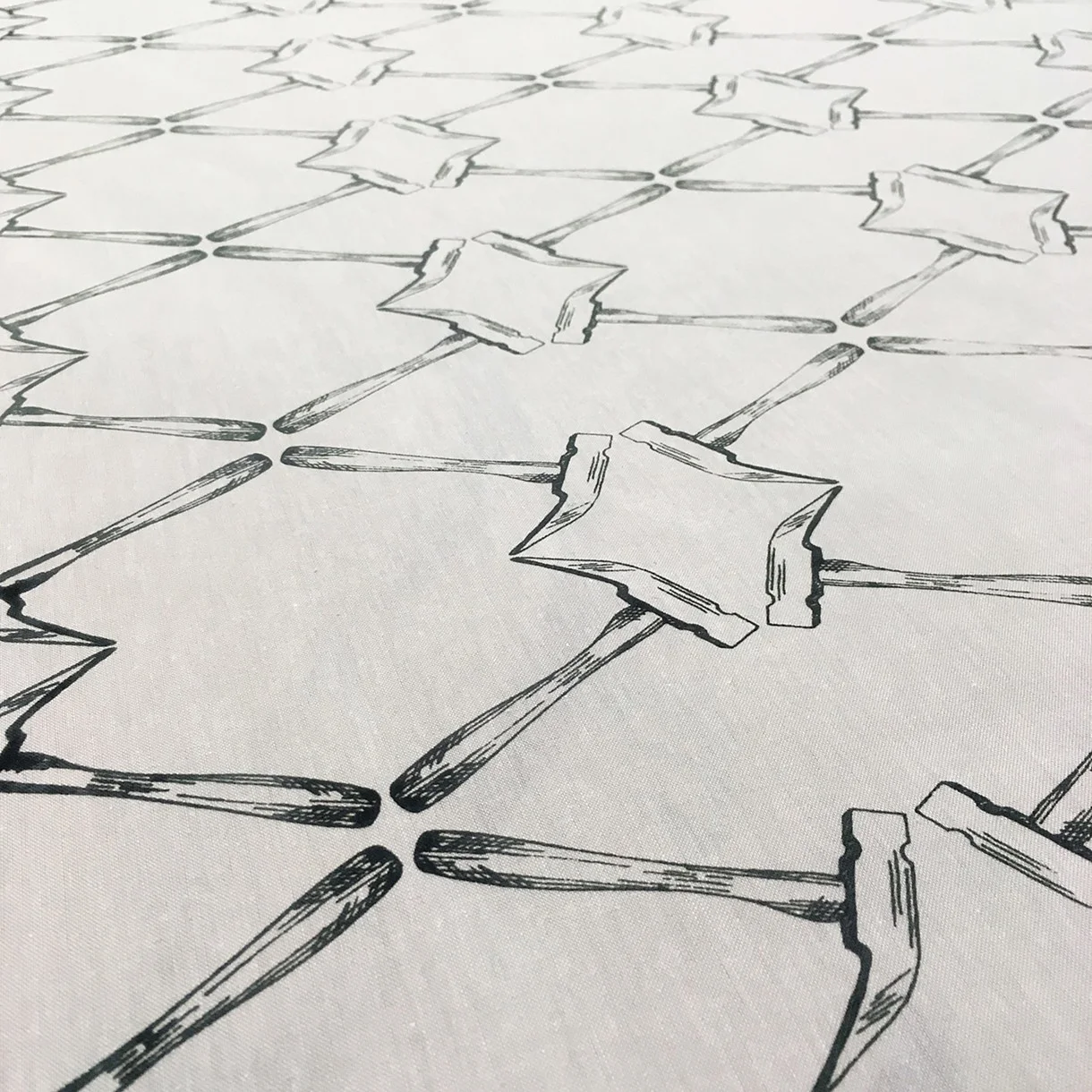   Fabric Collection (screenprint detail)  ink on cotton 2016 