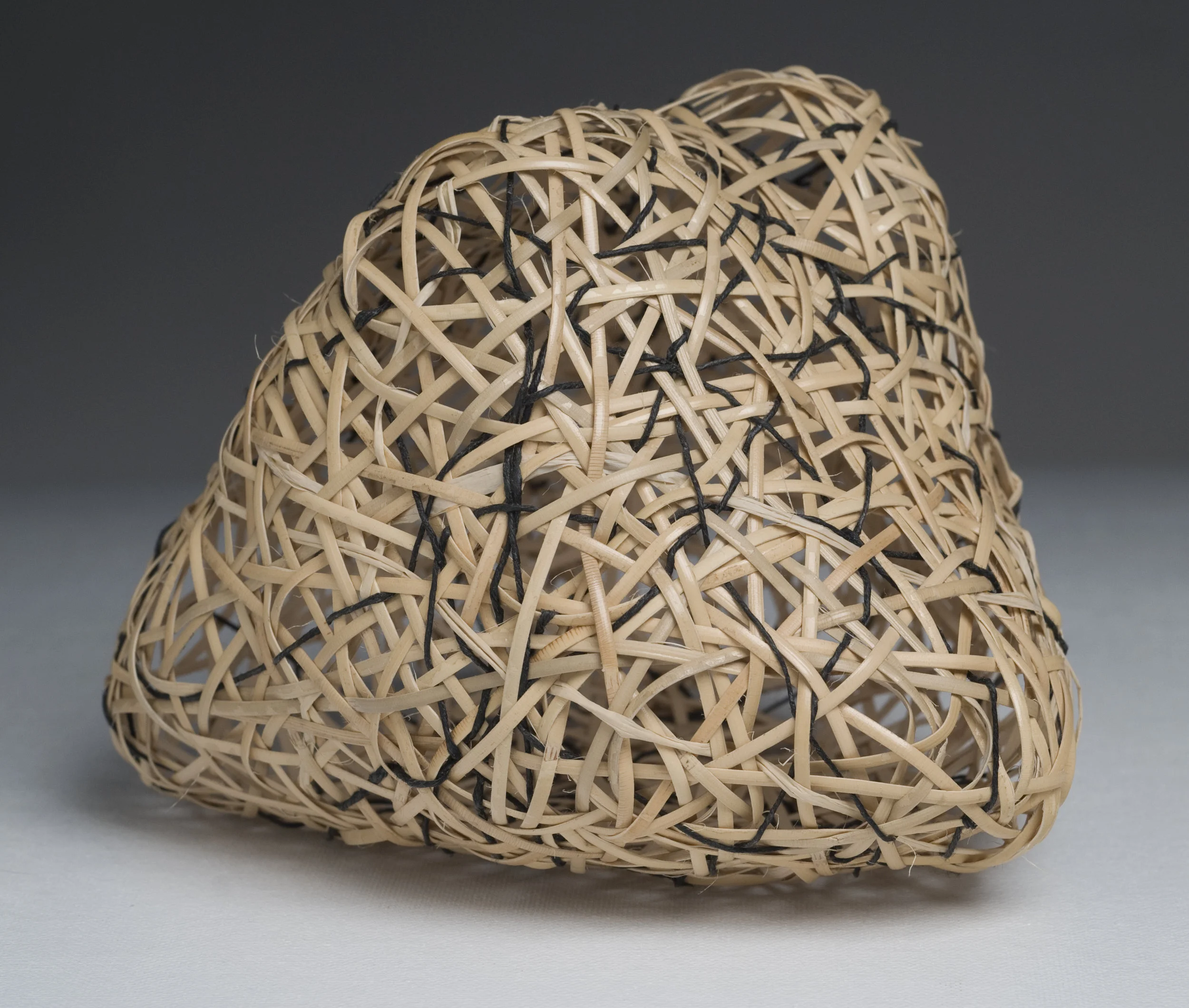   Random Weave Study  cane, waxed linen thread 7" x 6" x 6" 2010 