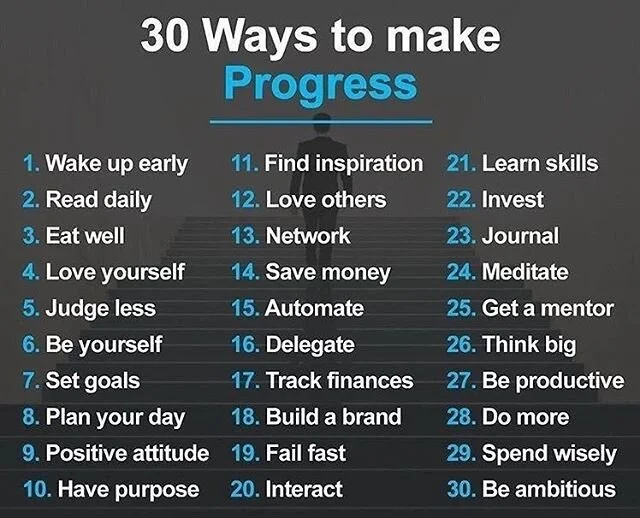 Life is about Progress!