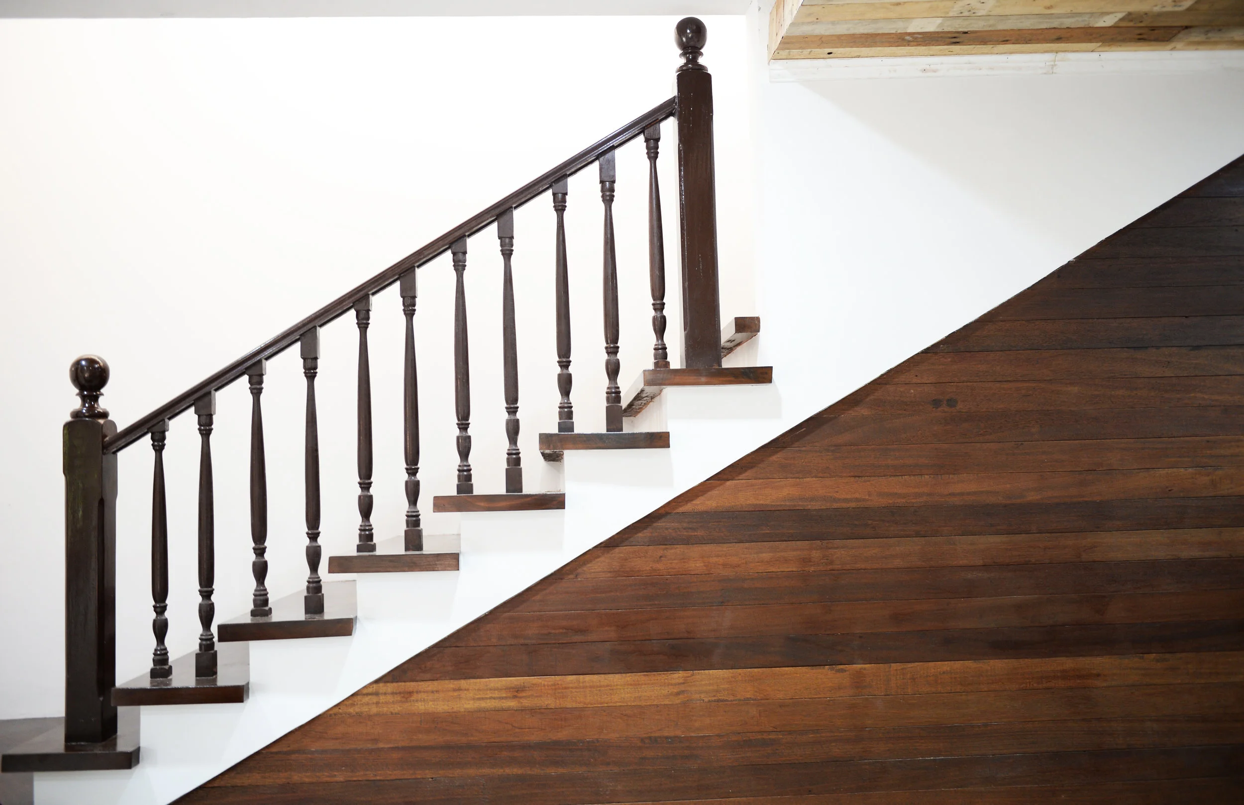Refurbished Wood Planks and Balusters