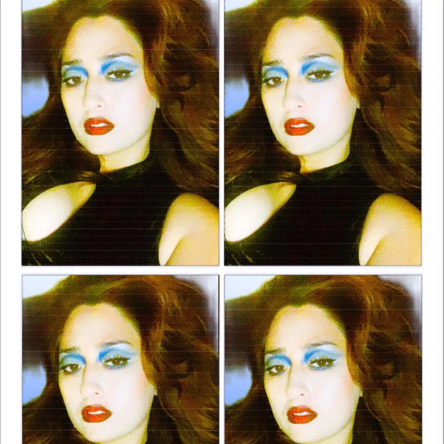 ✨ NOT OF THIS EARTH ✨
Traci lords movie poster inspo 

#mua #vhs #makeup #blueeyeshadow #redlips