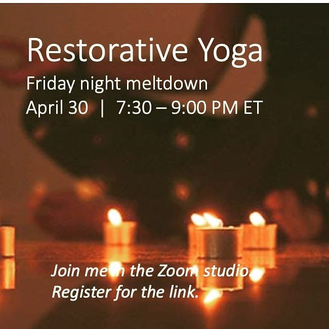 If you crave deep rest, come to restorative yoga, where you&rsquo;ll be guided into supported poses that allow you to sink into complete relaxation, soothe your nervous and unhook the mind  A restful rejuvenating practice.
#fridaynightmeltdown