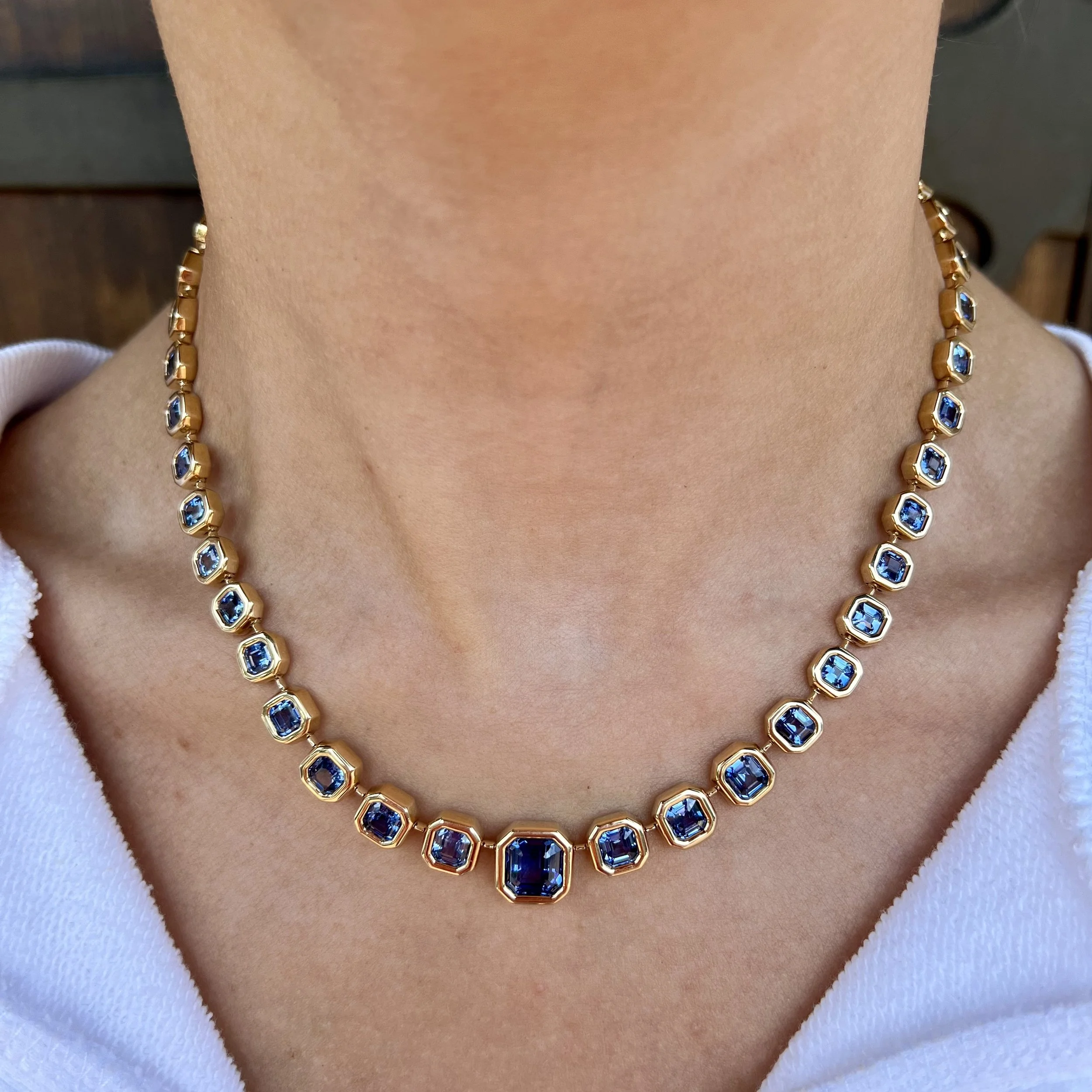 Brent Neale One of a Kind Blue Sapphire Pillow Necklace *SOLD*