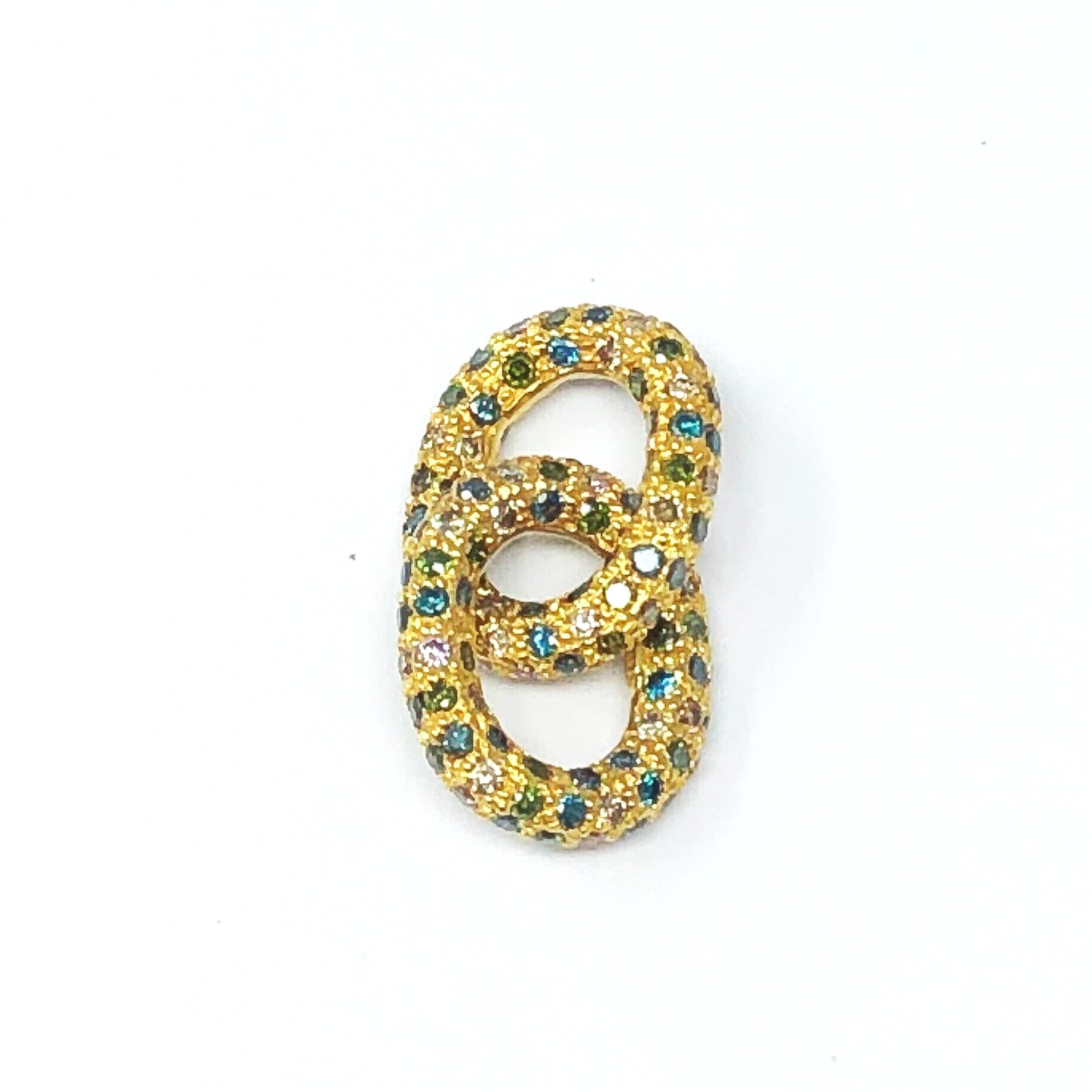 Carolina Bucci 18K Rose Gold and Grey Silk Melange Woven Double Wrap