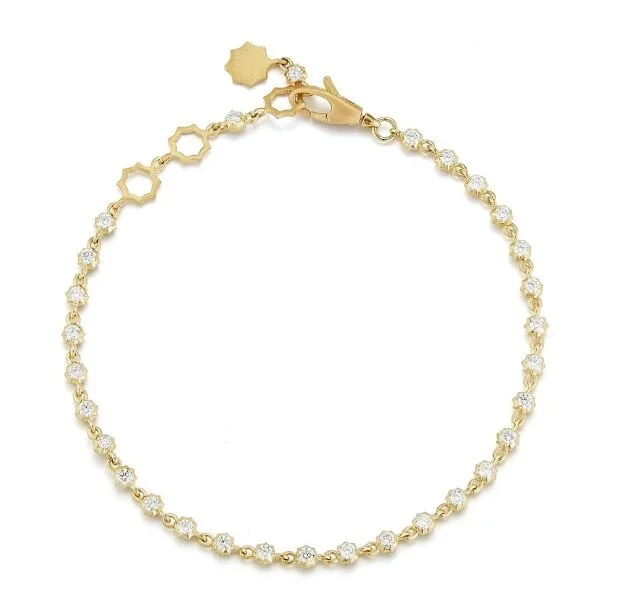Jade Trau 18K Gold and Diamond Small Sophisticate Line Bracelet {SPECIAL ORDER}