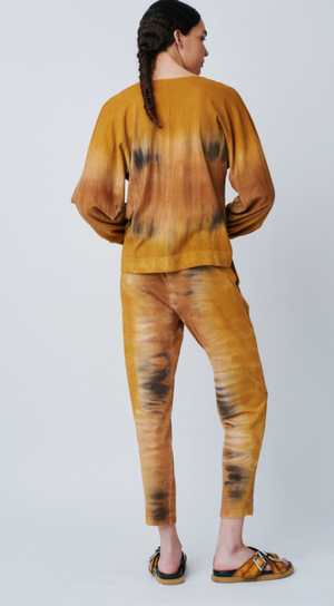Raquel Allegra Jersey Bengal Tiger Tie Dye Easy Pant —