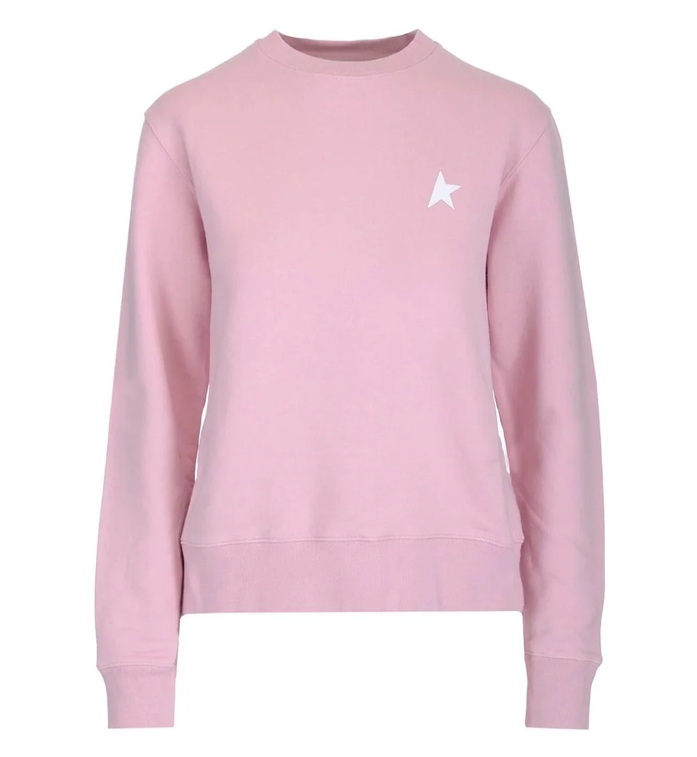 Golden Goose Pink Lavender Athena Crewneck Blackboard Star Sweatshirt —  Etc...