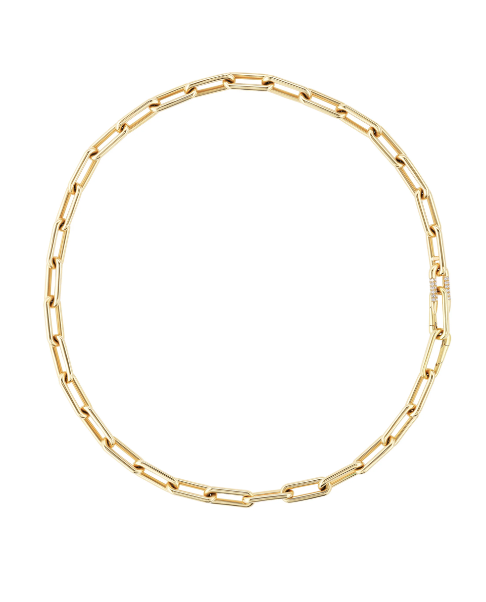 UNIFORM OBJECT 16" HEAVY METAL CHAIN NECKLACE