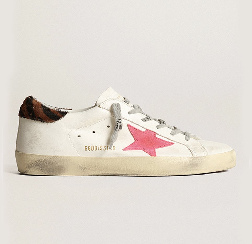 Golden Goose Superstar Leather Upper and Heel with Suede Toe and Spur ...