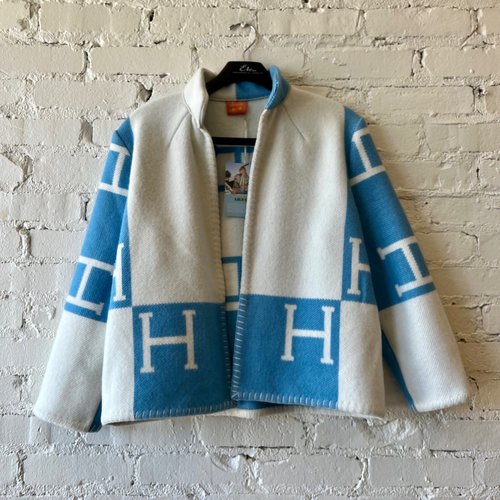 Louis Vuitton Mix Gradient Leather Bomber Heather/Grey/Blue