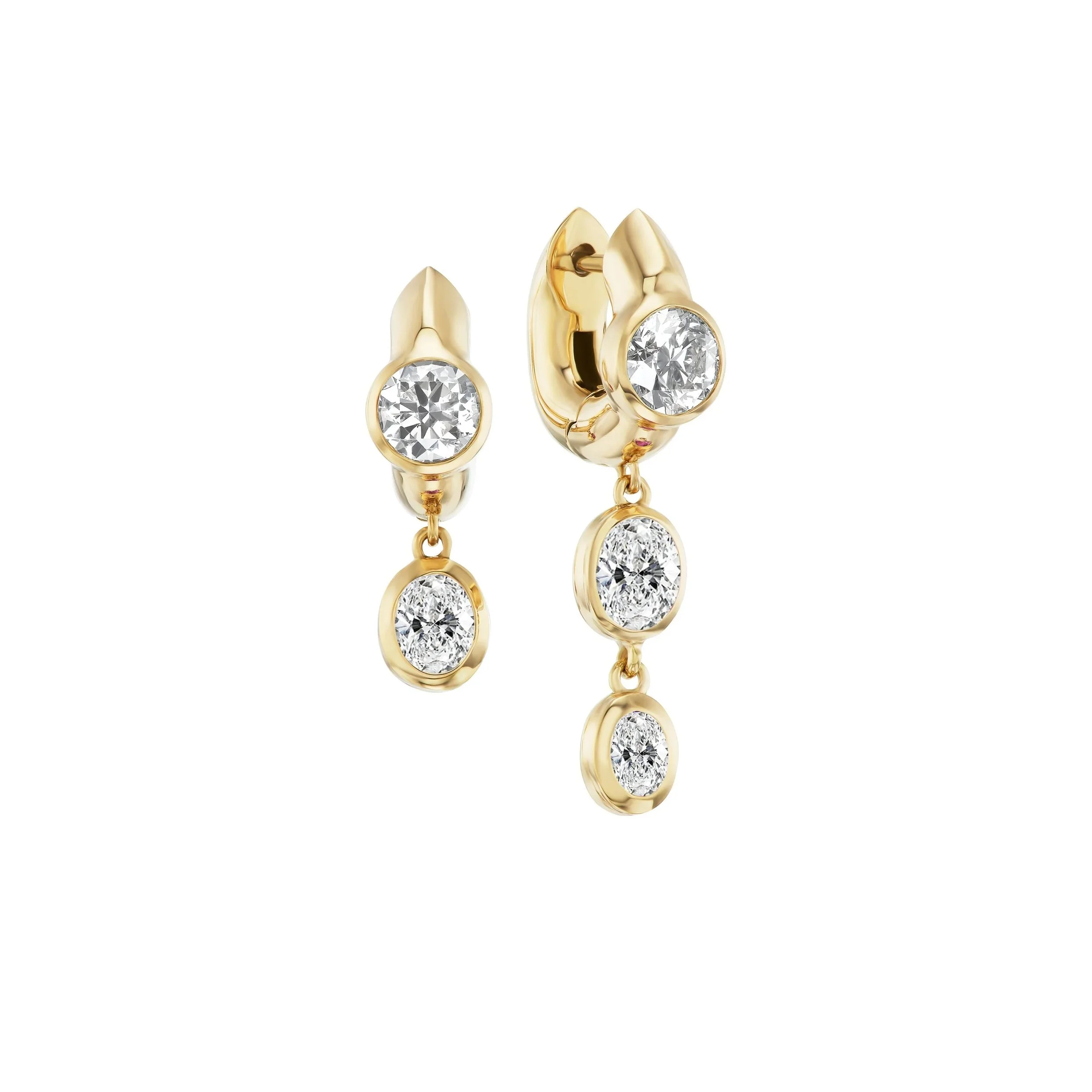 Uniform Object Tusk Drop Earrings (PAIR)