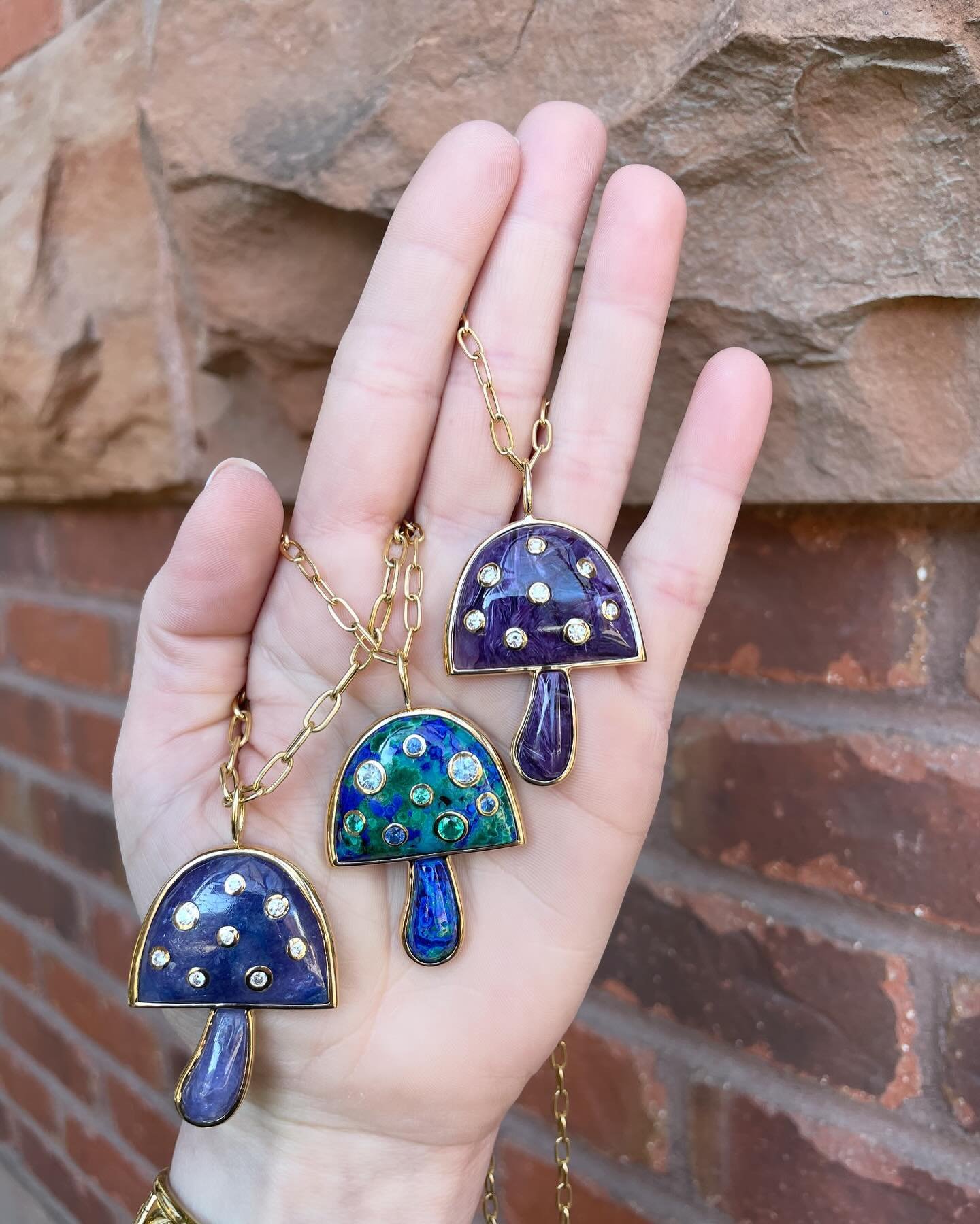 It&rsquo;s a true bluebird day here in Aspen! And the @brentnealejewelry magical mushrooms have sprung! Our event continues on today in store at the shop! Stop by and meet Brent today from 1-6 #etcessentials #etcaspen #brentneale #brentnealejewelry