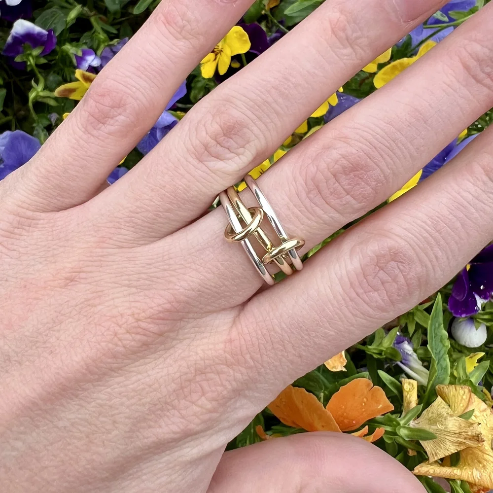 ◆spinelli kilcollin 23AW◆Solarium 18K◆３連リング◆ SPINELLI KILCOLLIN Solarium set of three 18-karat yellow and
