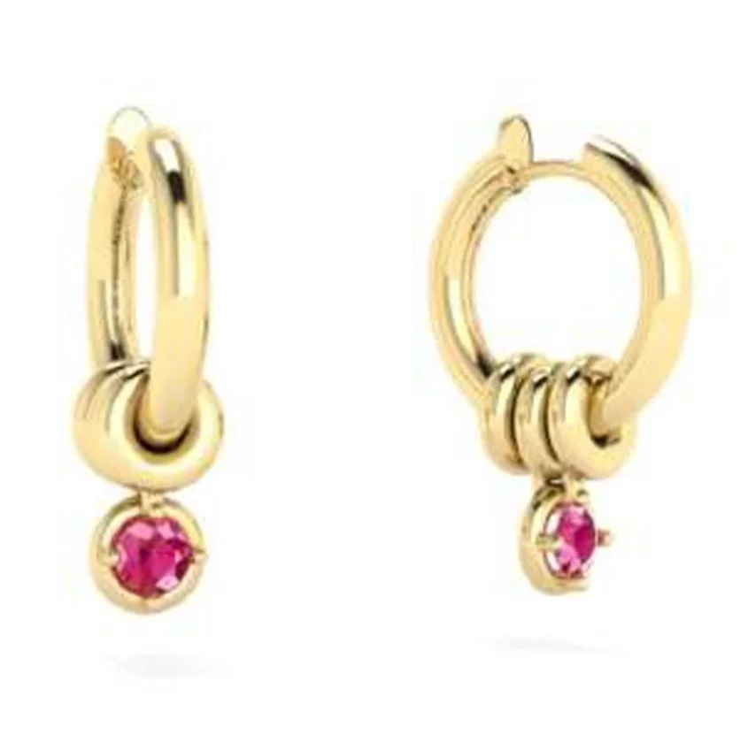 Spinelli Kilcollin 11mm Zahra MAX Pink Sapphire Hoop Earrings — Etc