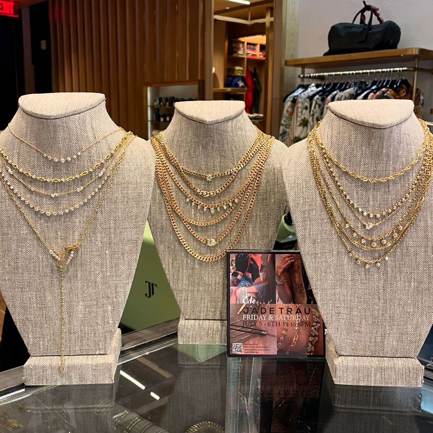 Our jade event starts today and through the weekend! Come meet Jade, get pierced, &amp; get fused&hellip; #etcessentials #etcaspen #jadetrau
