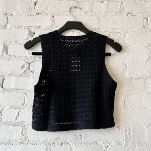 Leset Lucy Crochet Tank in Black XS/S ONLY — Etc