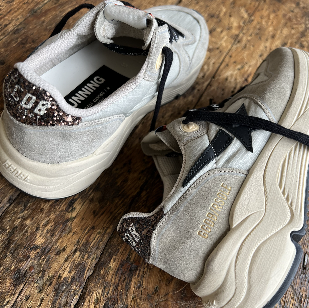 Sparkle Golden Goose Chunky Sneakers Golden Goose Hi Star Glitter