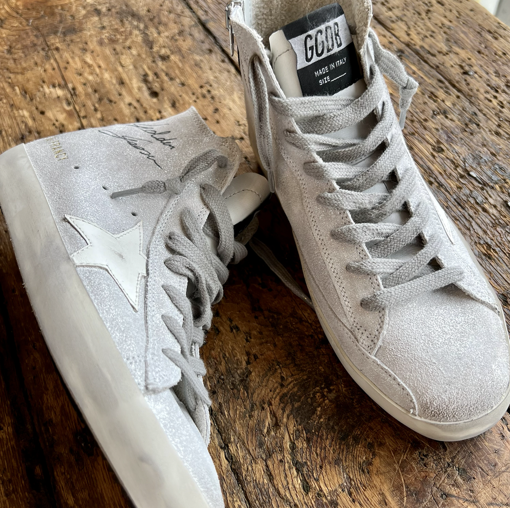 Golden Goose GG268 Francy Laminated Suede Upper with Signature