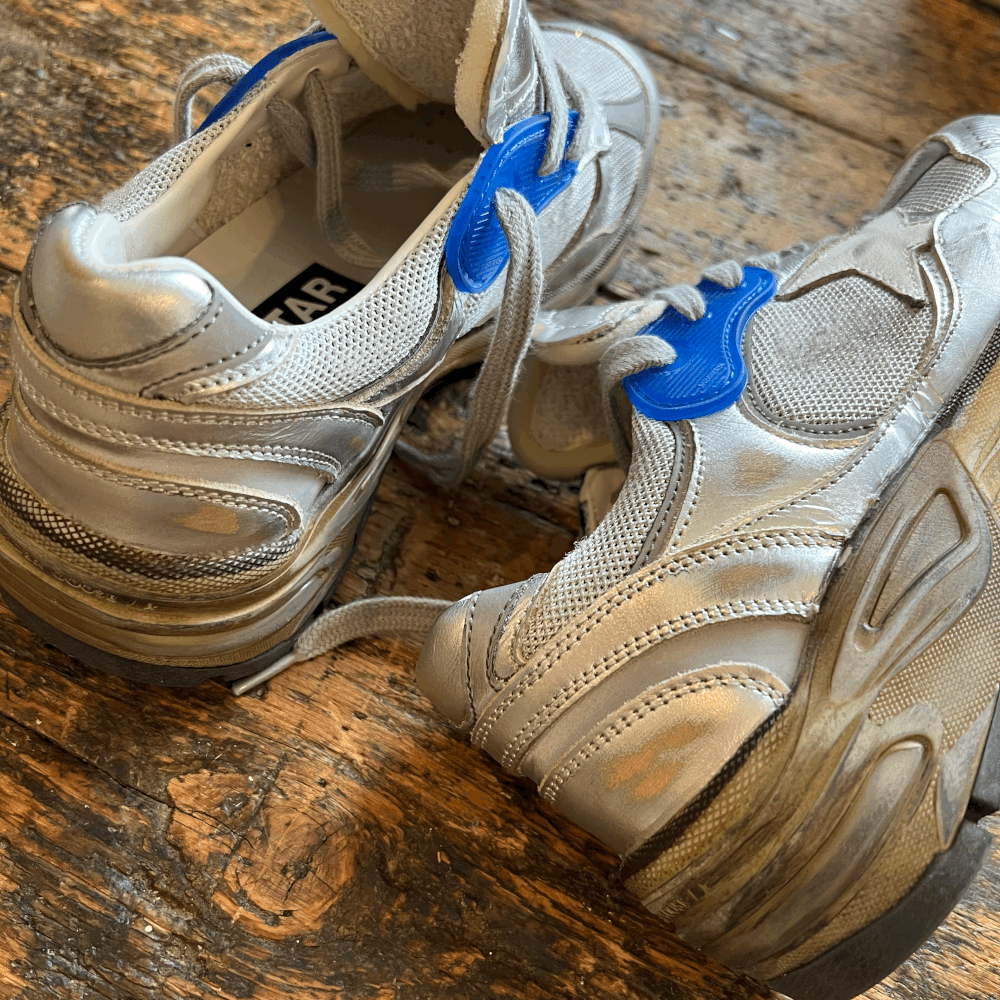 スニーカー Golden Goose RUNNING NET SNEAKERS Golden Goose - Running Dad Black Net Silver Star Sneaker