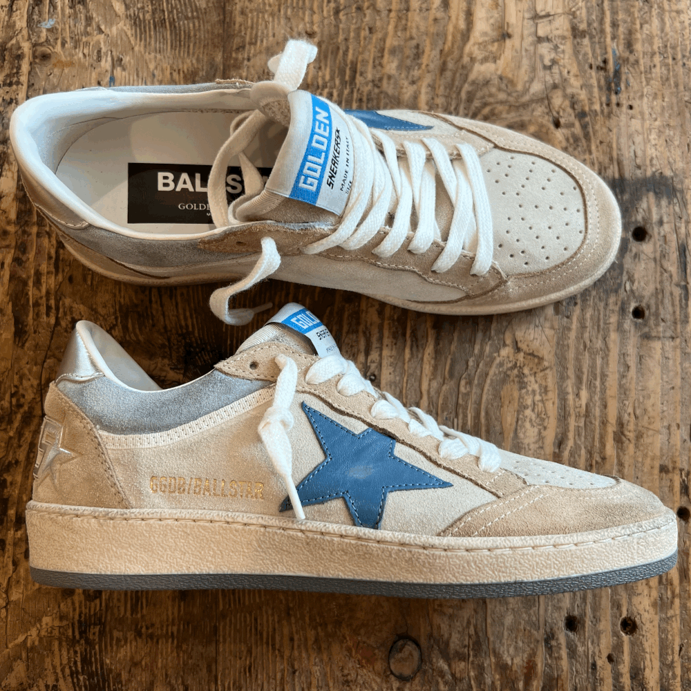 靴 Golden  BALL STAR38 Golden Goose Ballstar Suede Upper Toe and Spur with Swarovski
