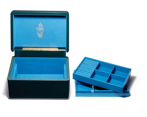 Trove Large Trunk Midnight Navy Jewelry Box — Etc
