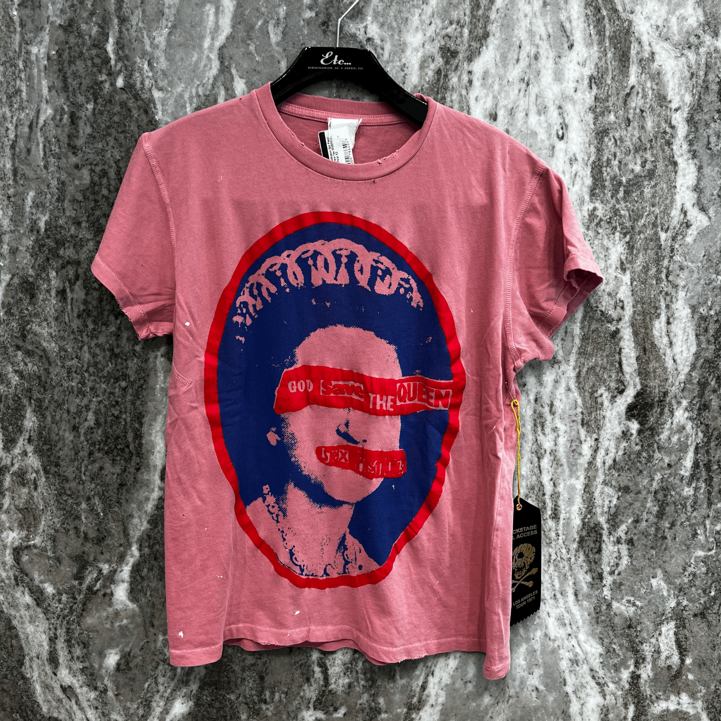 Madeworn Sex Pistol Crew Tee in Petal