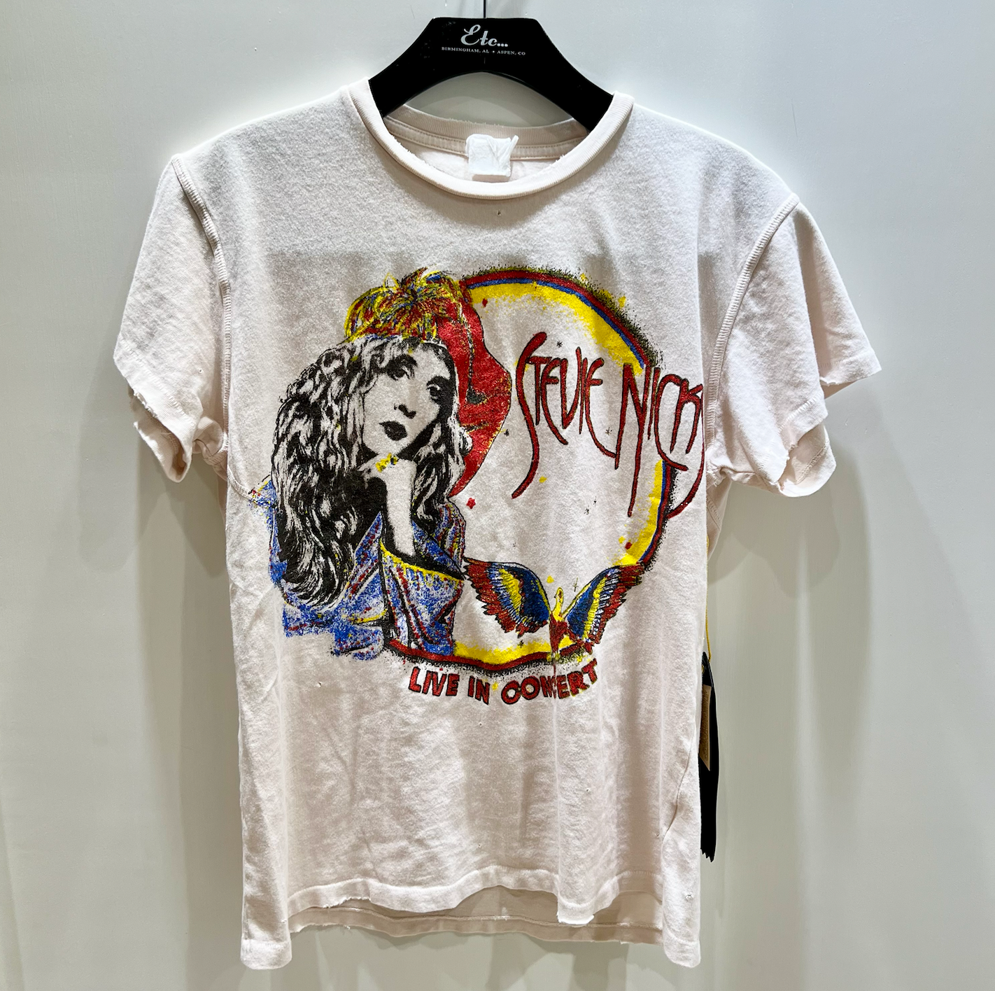 Madeworn Stevie Nicks Crew Tee in Vintage White