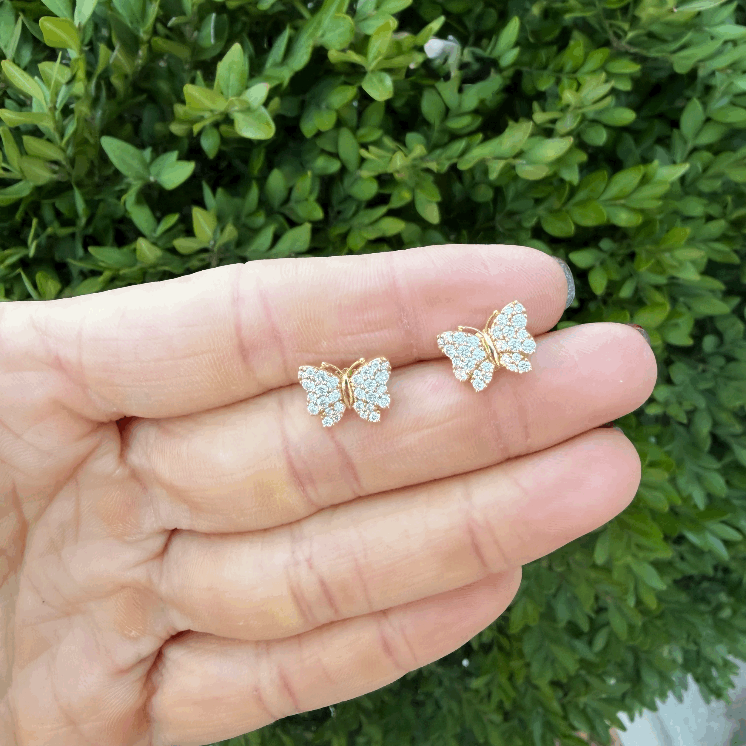 Grace Winfrey Diamond Butterfly Studs