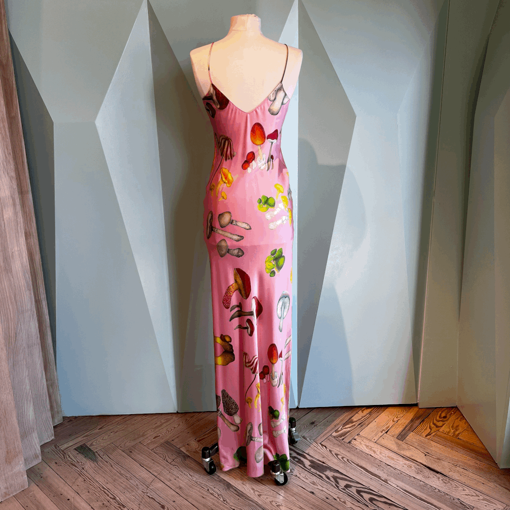 rodarte pink dress RODARTE: Silk Off The Shoulder pink sequined mesh Rodarte off-shoulder Silk Dress |
