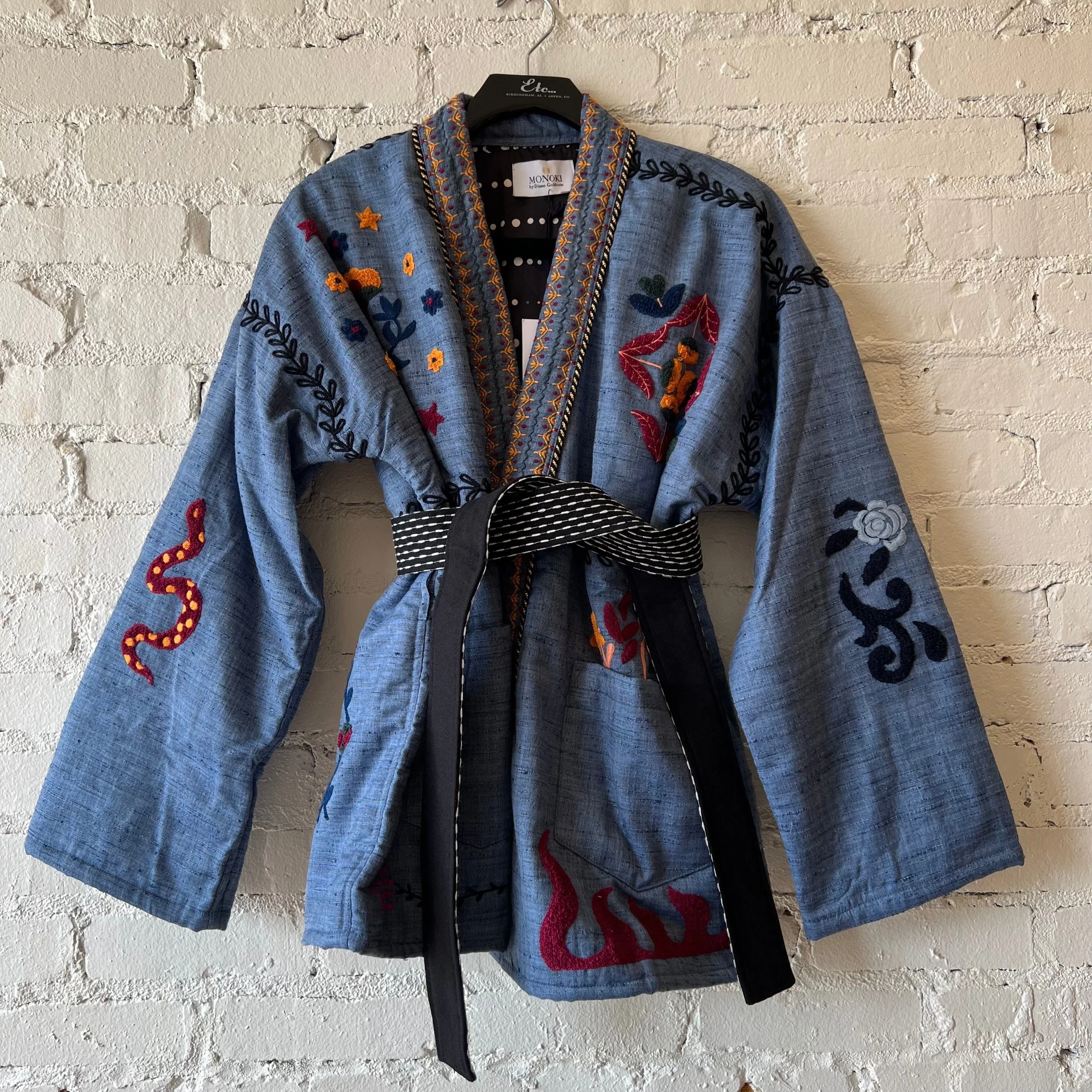 Monoki Antic Kimono in Chambray