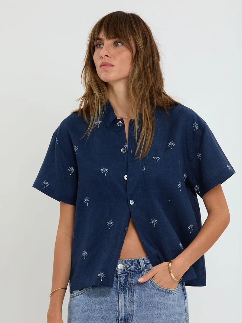 Lemlem Tuuli Cabana Shift in Zafi Navy