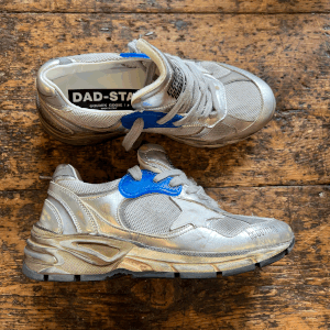 スニーカー Golden  Running Dad Sneaker Golden Goose Running Dad Net And Laminated Upper Leather